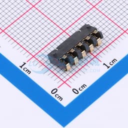 2.5间距 弹片电池座5pin 防窥PIN 塑高2.4缩略图