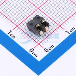 2.5间距 弹片电池座2pin 防窥PIN 塑高3.0缩略图