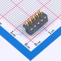 2.5间距 弹片电池座5pin 防窥PIN 塑高4.5缩略图