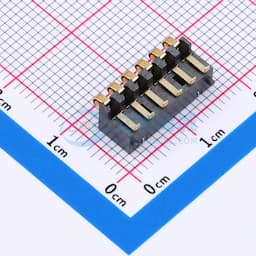 2.5间距 弹片电池座6pin 防窥PIN 塑高5.5缩略图