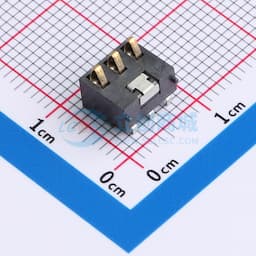 2.5间距 弹片电池座3pin 塑高6.5缩略图