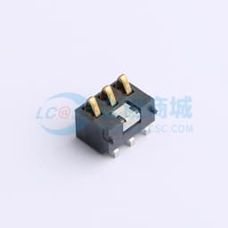 2.5间距 弹片电池座3pin 塑高5.4缩略图