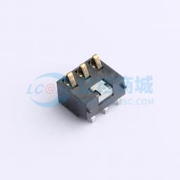2.5间距 弹片电池座3pin 塑高6.5缩略图