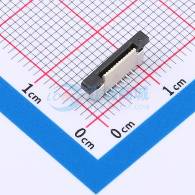 抽屉式 单侧触点/垂直 P数:12P 间距:0.5mm实物图