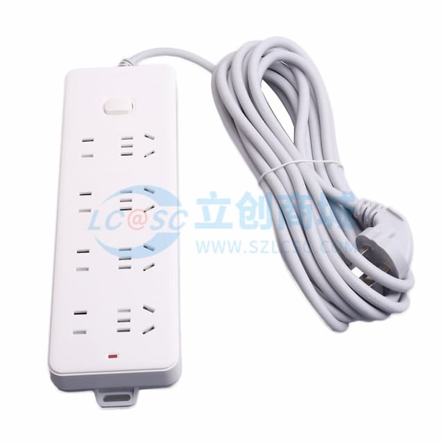 [W12473]公牛 插座 多孔长线多功能电插板 分控开关拖线板带儿童保护门/新国标/排插/接线板 8位(总控)5米 GN-403实物图