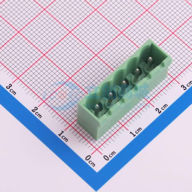 【插件】1x5P 5.08mm 排数:1 每排P数:5实物图