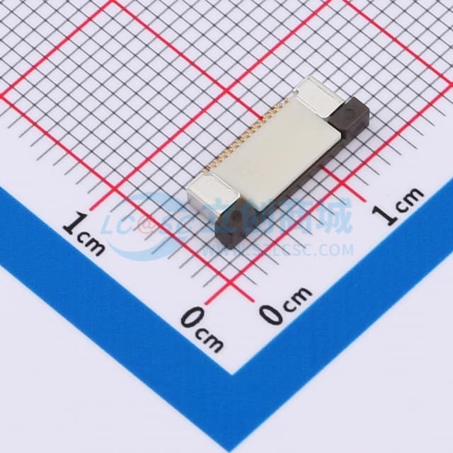 间距:0.5mm P数:14P 抽屉式 上接实物图