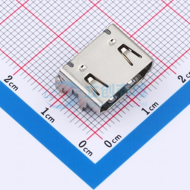 板上19pin AF HDMI母座实物图