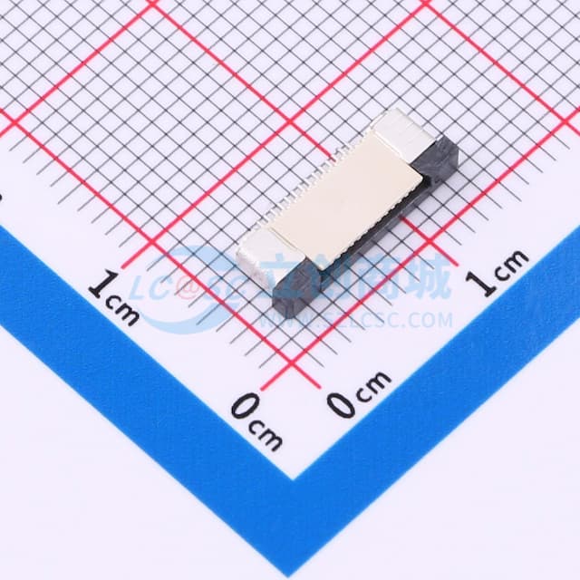 抽屉式 上接 P数:14P 间距:0.5mm实物图