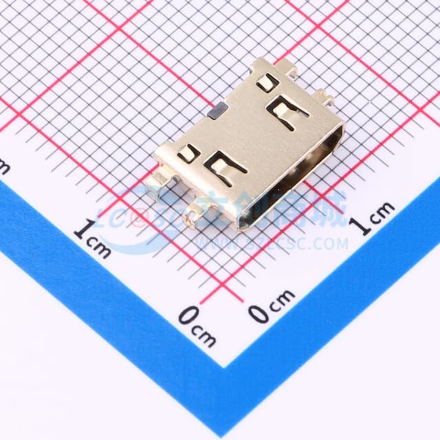 沉板19pin HDMI CF母座实物图