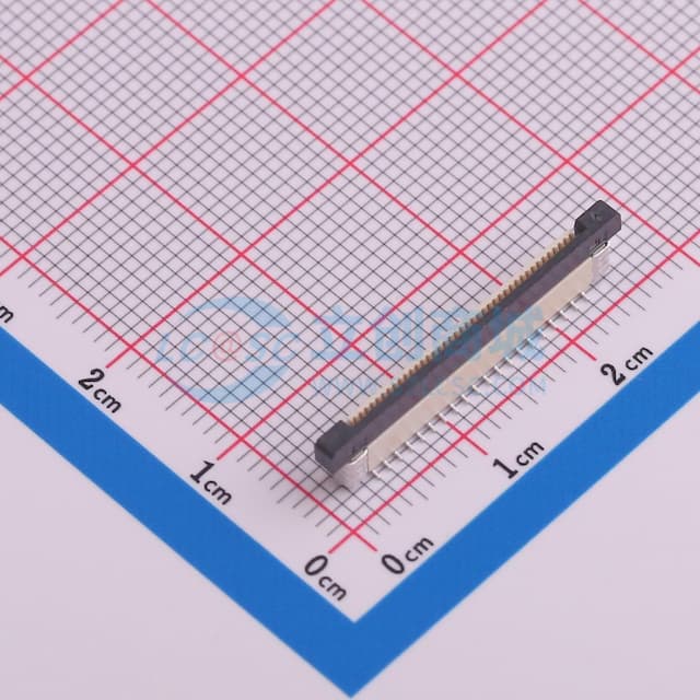 抽屉式 单侧触点/垂直 P数:40P 间距:0.5mm实物图