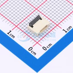 间距:0.5mm 6P 翻盖式 双侧触点/上下接缩略图