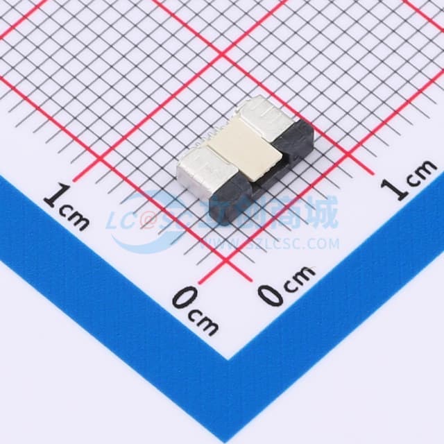间距:0.5mm 4P 抽屉式 上接实物图