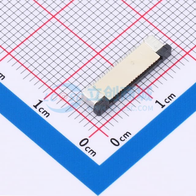 间距:0.5mm 22P 抽屉式 上接实物图