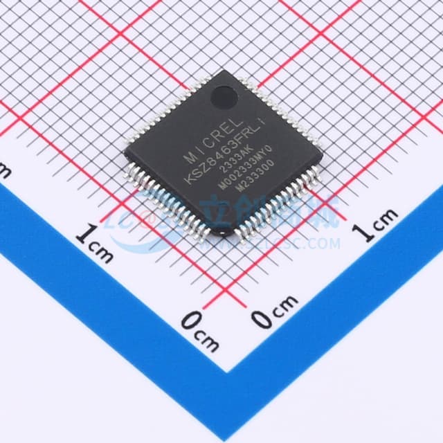 KSZ8463ML/RL/FML/FRL - IEEE 1588 精度时间协议支持的三端口 10/100 管理交换机实物图