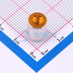 博众新材 SMT贴片螺母 M4螺母 M4x8.74xL10+1.53mm 黄铜镀锡表贴圆螺母柱 BSMTSOM4100BTR缩略图