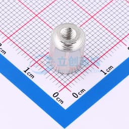 博众新材 SMT贴片螺母 M4螺母 M4x8.74xL10+1.53mm 黄铜镀锡表贴圆螺母柱 BSMTSOM4100BTR缩略图