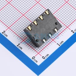 4.0间距 立式弹片电池连接器4.0mm-4P 垫高镀金5U缩略图
