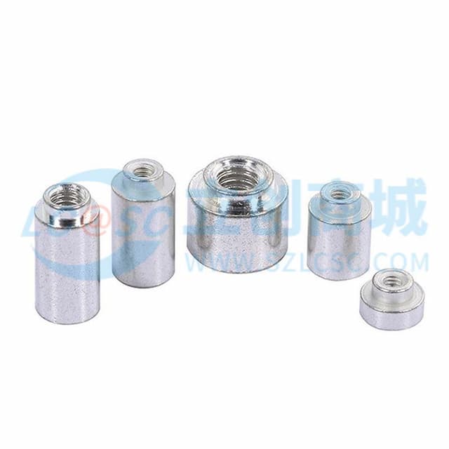 雄和远景，电路板表贴圆螺母柱，光孔2.7Xφ5X1.5+1.4，铁镀锡，编带装实物图