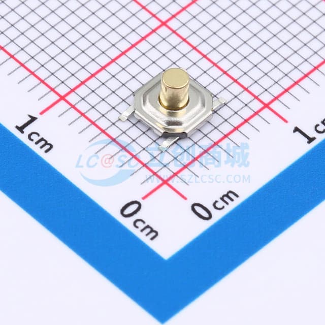 4*4*3.5 立贴   铜头轻触开关实物图