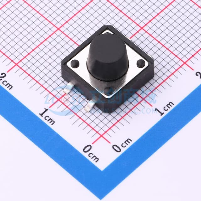 12*12*8.0 立贴    轻触开关实物图