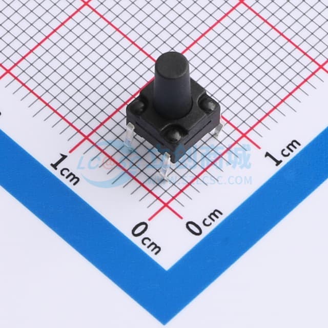 6*6*10.0 直插    防水IP67 轻触开关实物图