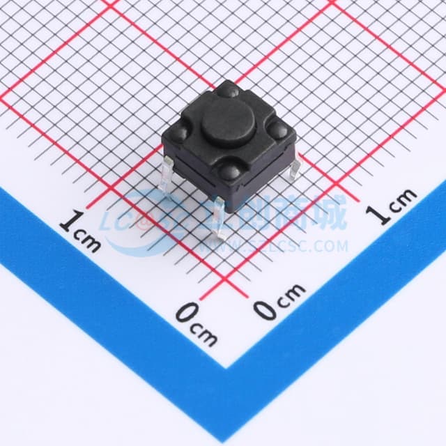 6*6*4.3 直插    防水IP67 轻触开关实物图