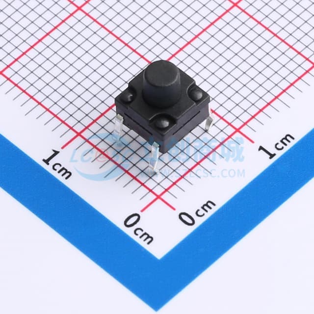 6*6*6.5 直插    防水IP67 轻触开关实物图