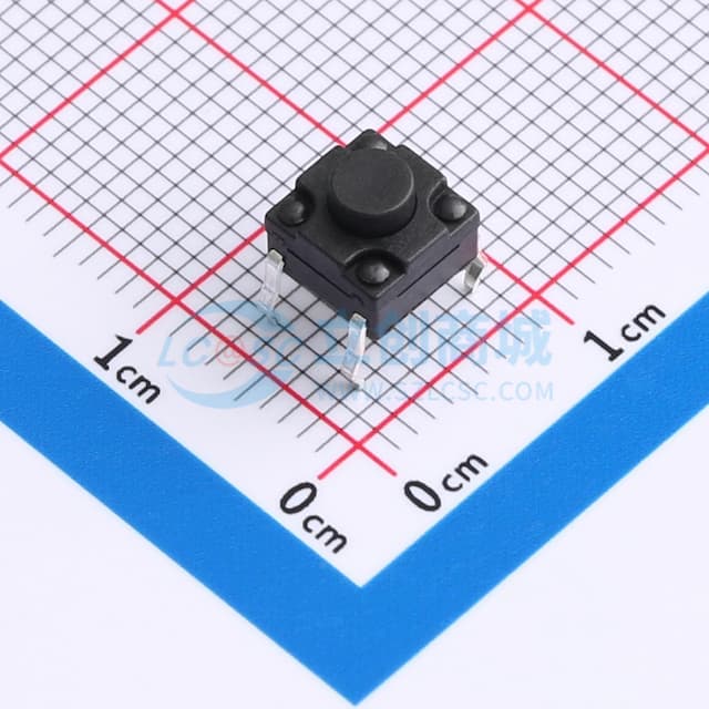 6*6*5.0 直插    防水IP67 轻触开关实物图