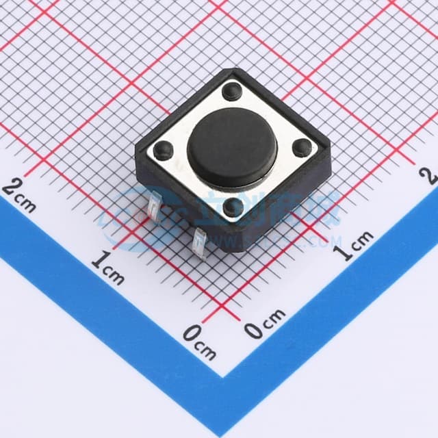12*12*4.5 直插    轻触开关实物图
