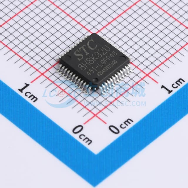 STC8H8K32U-45I-LQFP48实物图