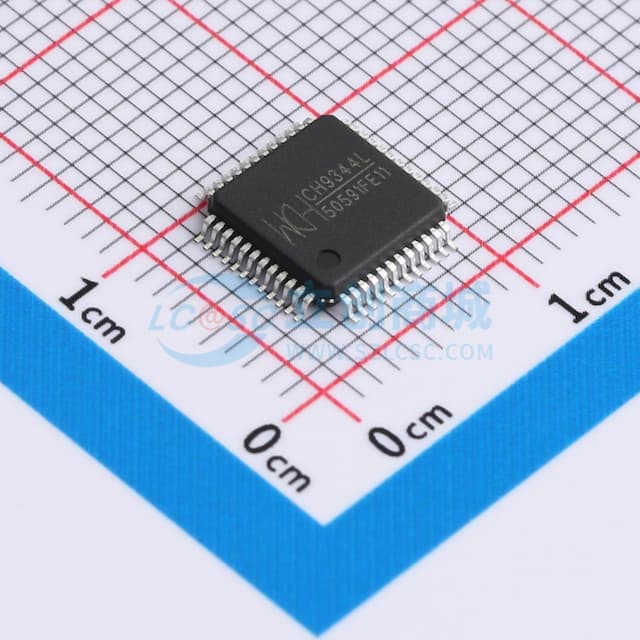 USB转4串口芯片CH9344实物图