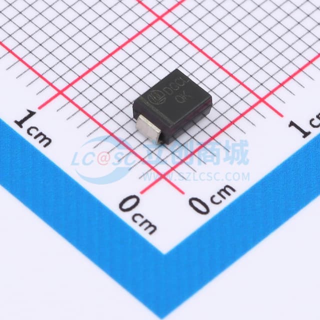 单向TVS 400V截止 峰值浪涌电流：0.9A实物图