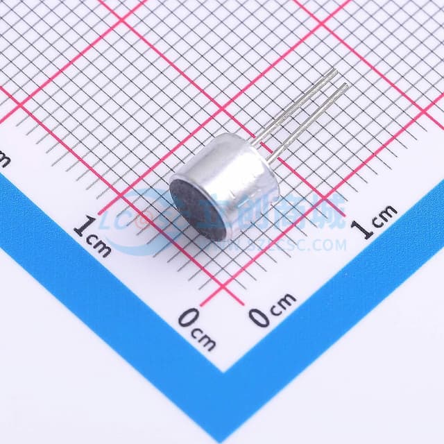 全指向φ6.0*5.0mm 1.5V-10V 灵敏度-38db 低阻抗 针脚 【插件】实物图