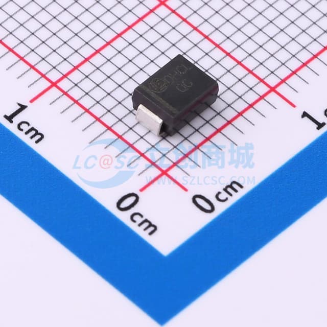 单向TVS 350V截止 峰值浪涌电流：1.1A实物图