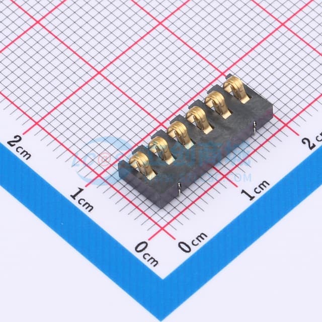 立式Pitch3.0 6P电池座实物图
