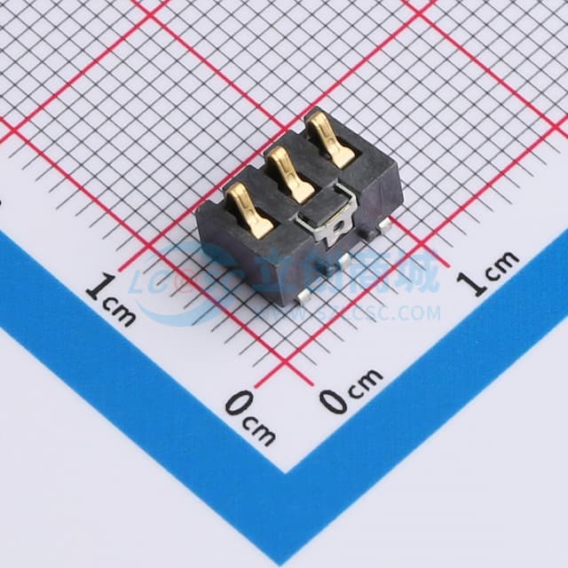 卧式Pitch3.0 3P电池座实物图