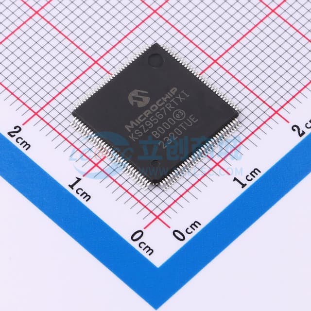 支持音视频桥接的七端口千兆以太网交换机，配备两个RGMI/MII/RMI接口实物图