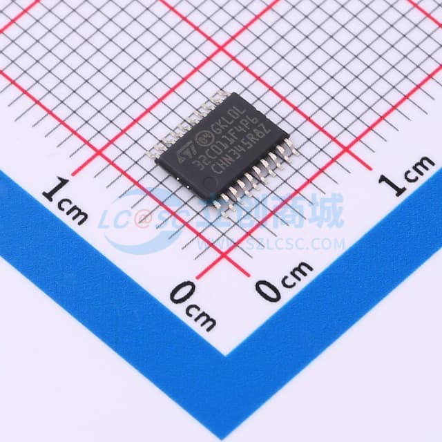 Arm Cortex-M0+ 32位微控制器，32 KB闪存，6 KB RAM，2个通用同步异步收发器（USART），定时器，模数转换器（ADC），通信接口，工作电压2-3.6 V实物图