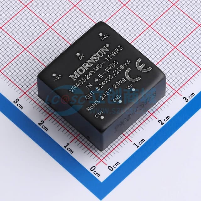 10W宽电压输入隔离稳压DC/DC模块电源实物图