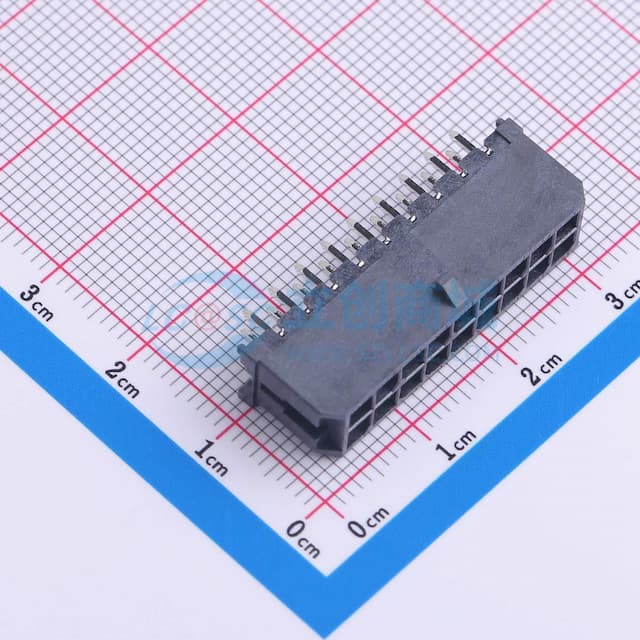 2x9P 间距:3mm 直插 系列:Micro-Fit(MX 3.0)实物图