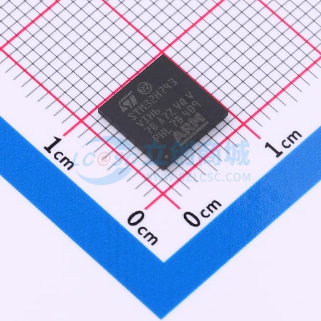 带DSP和DP-FPU的高性能ARM Cortex-M7 MCU，具有2 MB Flash、1 MB RAM、480 MHz CPU、ART加速器、一级缓存、外部存储器接口和大量外设实物图