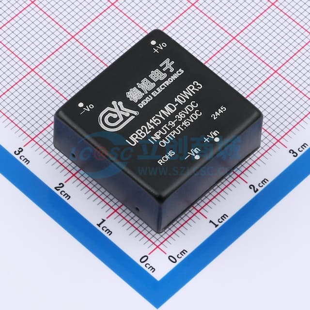 10W，1500VDC隔离稳压单路/正负输出DC-DC模块电源，超宽输入电压范围【插件】实物图