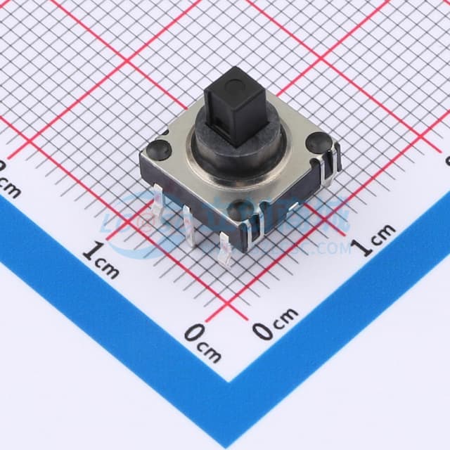 12*12*10H插件6脚立式五向按键开关 多功能摇杆开关实物图