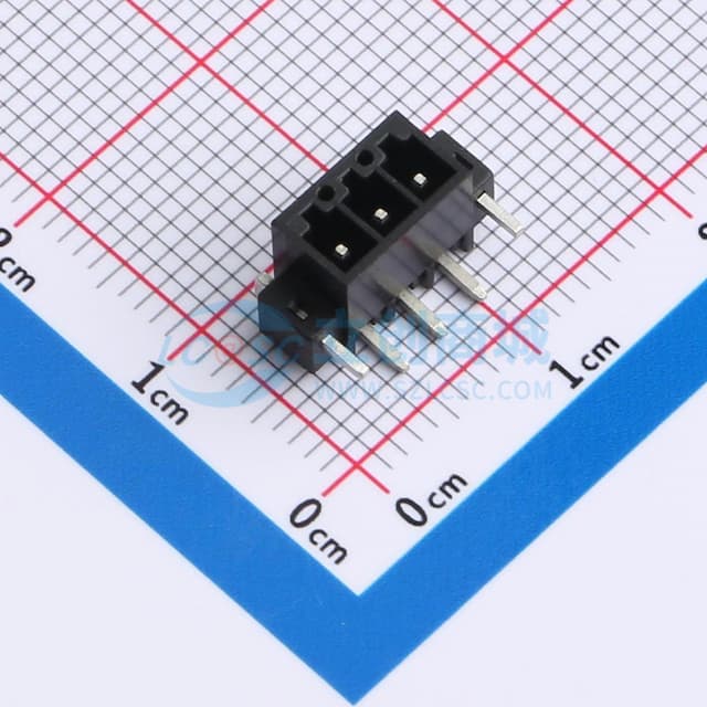 卡扣固定 1x3P 2.54mm 排数:1 每排P数:3实物图