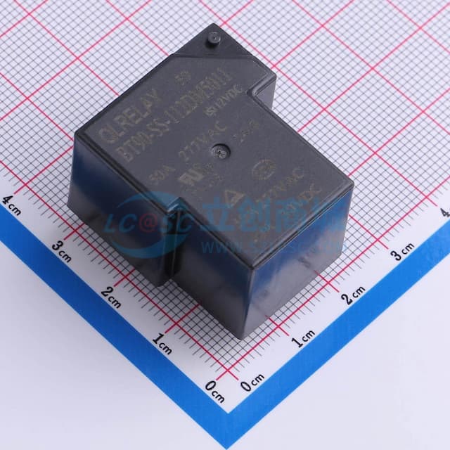 功率继电器，高达50A或60A触点切换能力，4kV介质耐压实物图