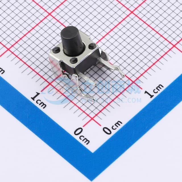 7.5*6*7.5mm 卧插 轻触开关实物图