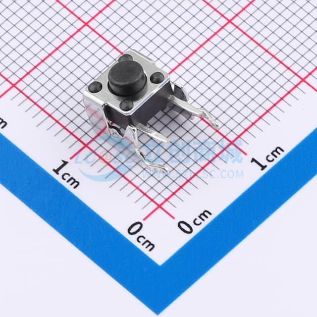 7.5*6*5.0mm 卧插 轻触开关实物图