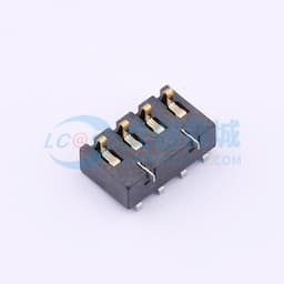 电池座连接器3.0PH间距-H7.2-4pin 卧贴带柱缩略图