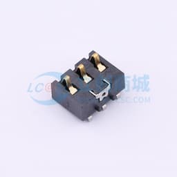 电池座连接器3.0PH间距-H6.8-3PIN 卧贴带柱缩略图
